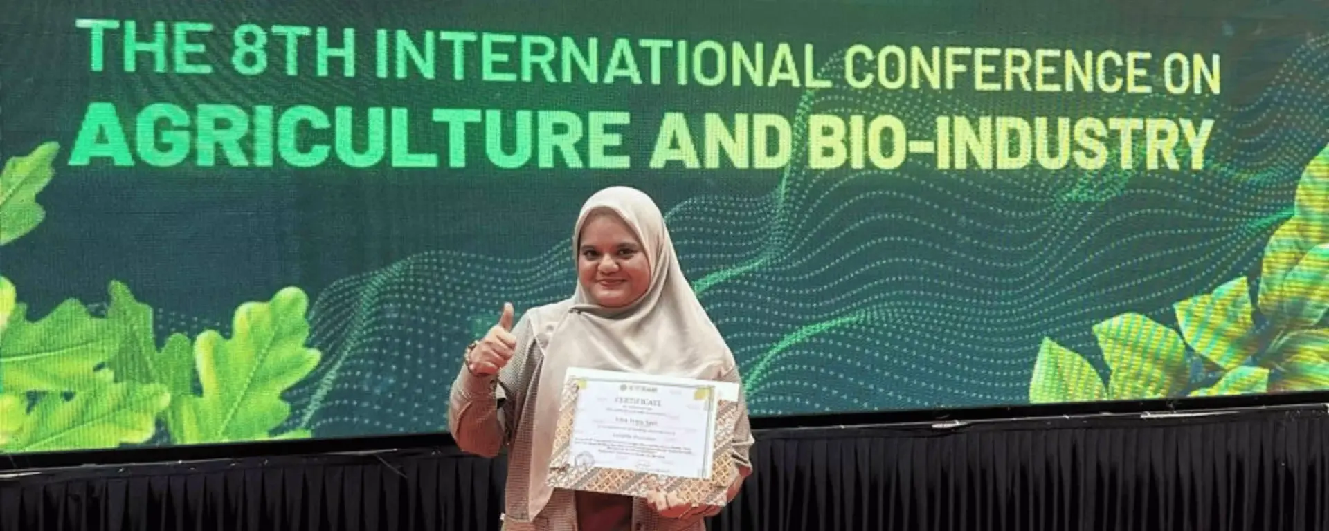 Vira Irma Sari, Lecturer at the Faculty of Agriculture USU, Receives Favorite Presenter Recognition at the 8th ICAGRI